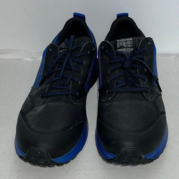 Timberland Men\'s Blue Black PRO Aerocore Energy Anti-Fatigue Athletic Shoes 9.5